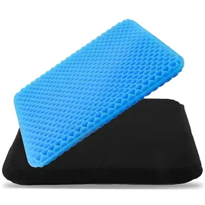 Ergonomic gel seat cushion for prolonged sitting, relieves tailbone and coccyx pain, comfortable for office chairs, wheelchair cushion, seat cushion for back support, comfortable wheelchair seat cushion