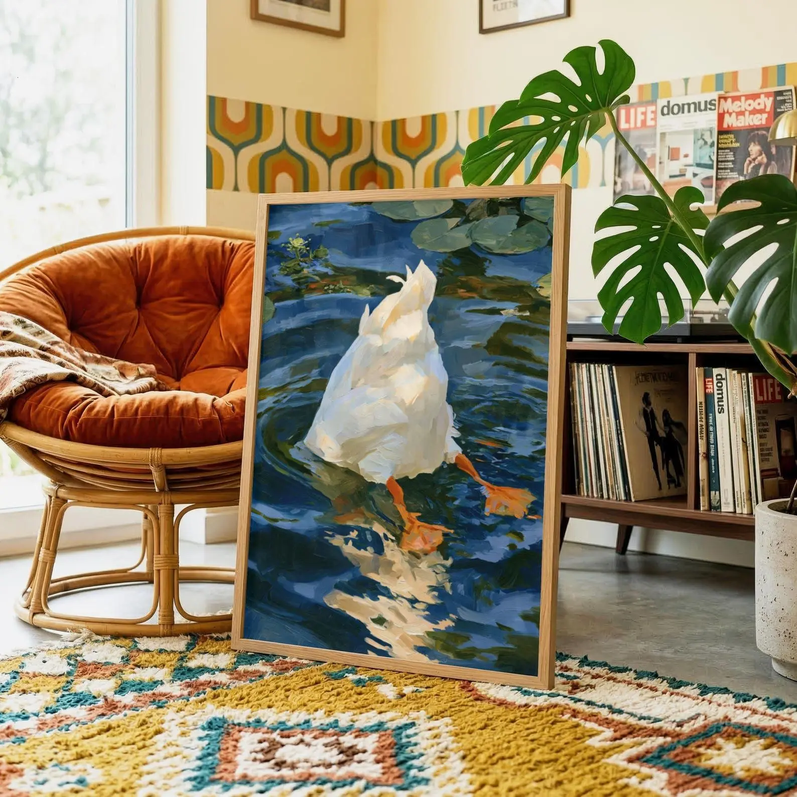 Funny Duck Wall Art - [No Frame]