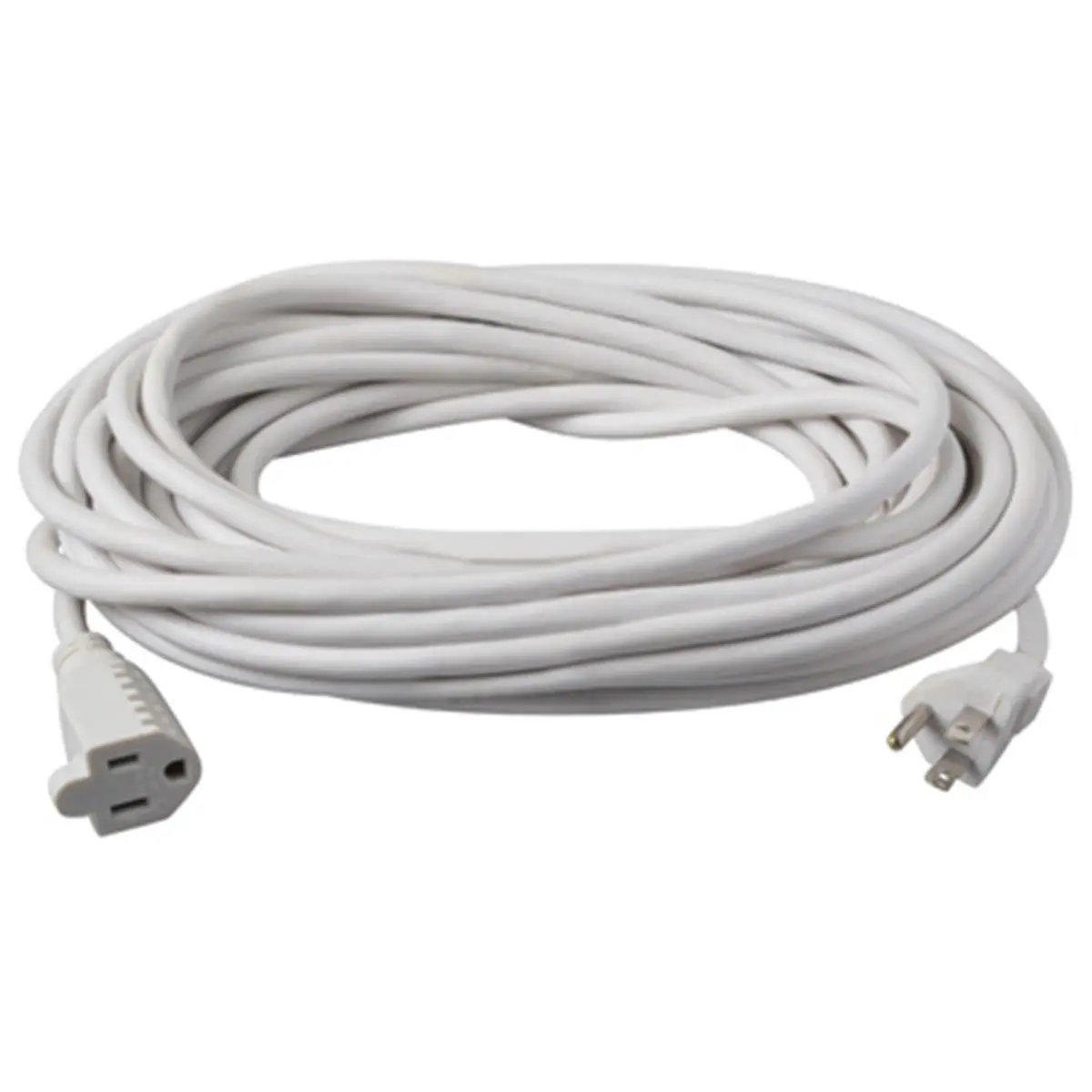 Master Electrician Outdoor Extension Cord (Model 02356-01ME) - 40ft Length, White Round Vinyl, 125V, 13A, UL Listed, 2.86 lbs