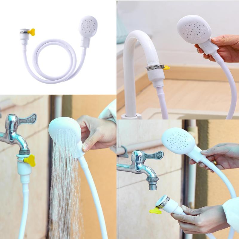Sink Spray Rubber Hose, Sink Hose Attachment for Faucet Portable Sink Hose Faucet Sprayer, Shampoo Sprayer Hose for Dog, Pets, Bathing Baby, Washing Hair, Rinsing Vegetables.