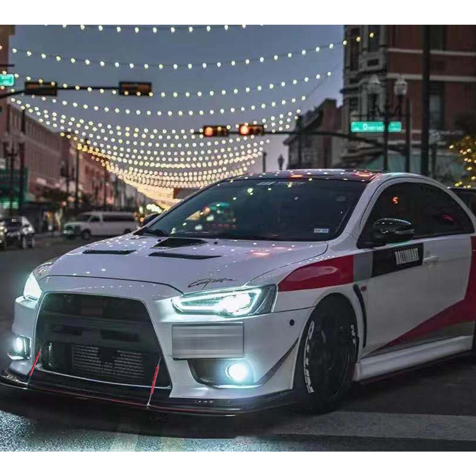 DIBMS 2PCS 6"-9" Adjustable Splitter Strut Rods, Car Front Bumper Lip Support Bars, Universal Bumper Splitter Diffuser Strut Tie Support Rods Compatible with Most Vehicles (Red) Car Accessories