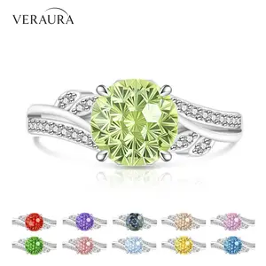 Intertwined Twisted Band Statement Ring Floral/Vine-inspired Hidden Overlap Adjustable Band (US 5-10), Spring Jewelry Sparkling Bypass Promise Ring, Cute Aesthetic Gift for Women