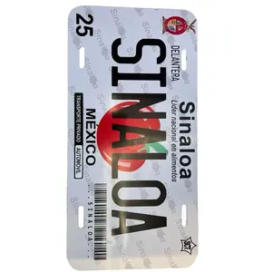 Licensed Sinaloa Plate with Customized Print