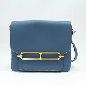 Pre-owned HERMÈS Leather Shoulder Bags Hermes Roulis 23 Bag B22219