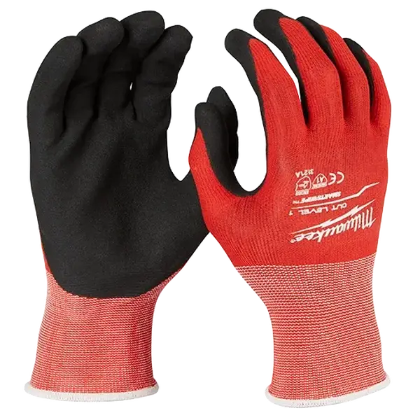 Milwaukee 48-22-8901B Cut Level 1 Nitrile Dipped Gloves - M (12Pk)