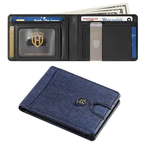 Men’s Luxury Microfiber Leather RFID Blocking Bifold Wallet - 2025 0.8in Slim, Smooth Pocket, 11 Card Holder Slots, Coin Pocket, Business Card Storage, Everyday Carry | RFID Protected Minimalist Mens Wallet, Ideal Mens Gifts for Anniversaries, Birthdays