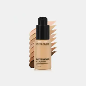 Long Lasting Concealer Liquid Foundation, 1 Count Oil-control Matte Foundation, Full Coverage Flawless Makeup Cream, Second Skin Matte Makeup Product for Women & Girls, Cosmetic
