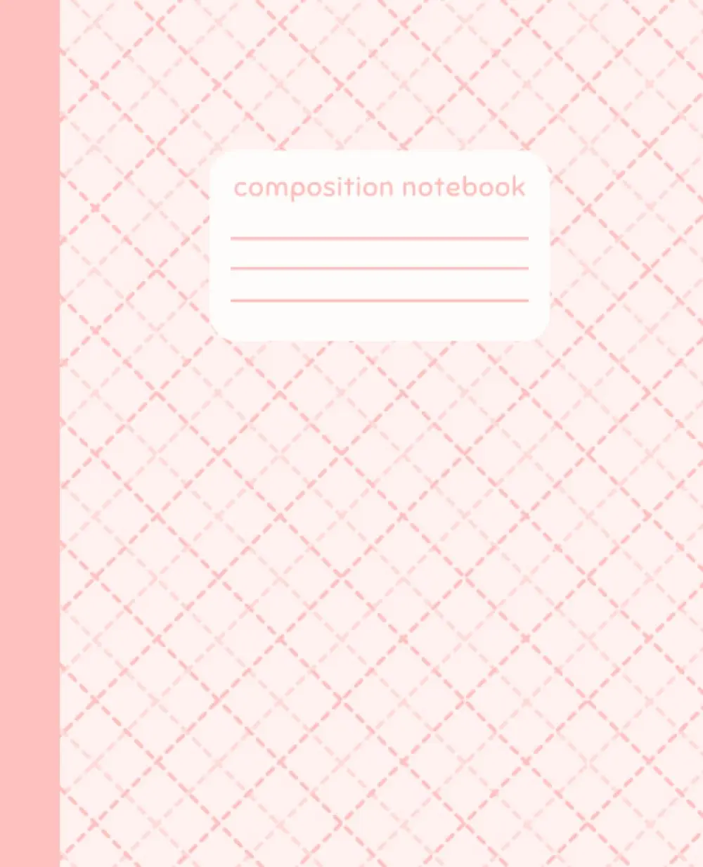 Composition Notebook: College Ruled Pink Aesthetic Composition Book | Cute Kawaii Stationery Journal Gift for Girls Teens Women School Work and College