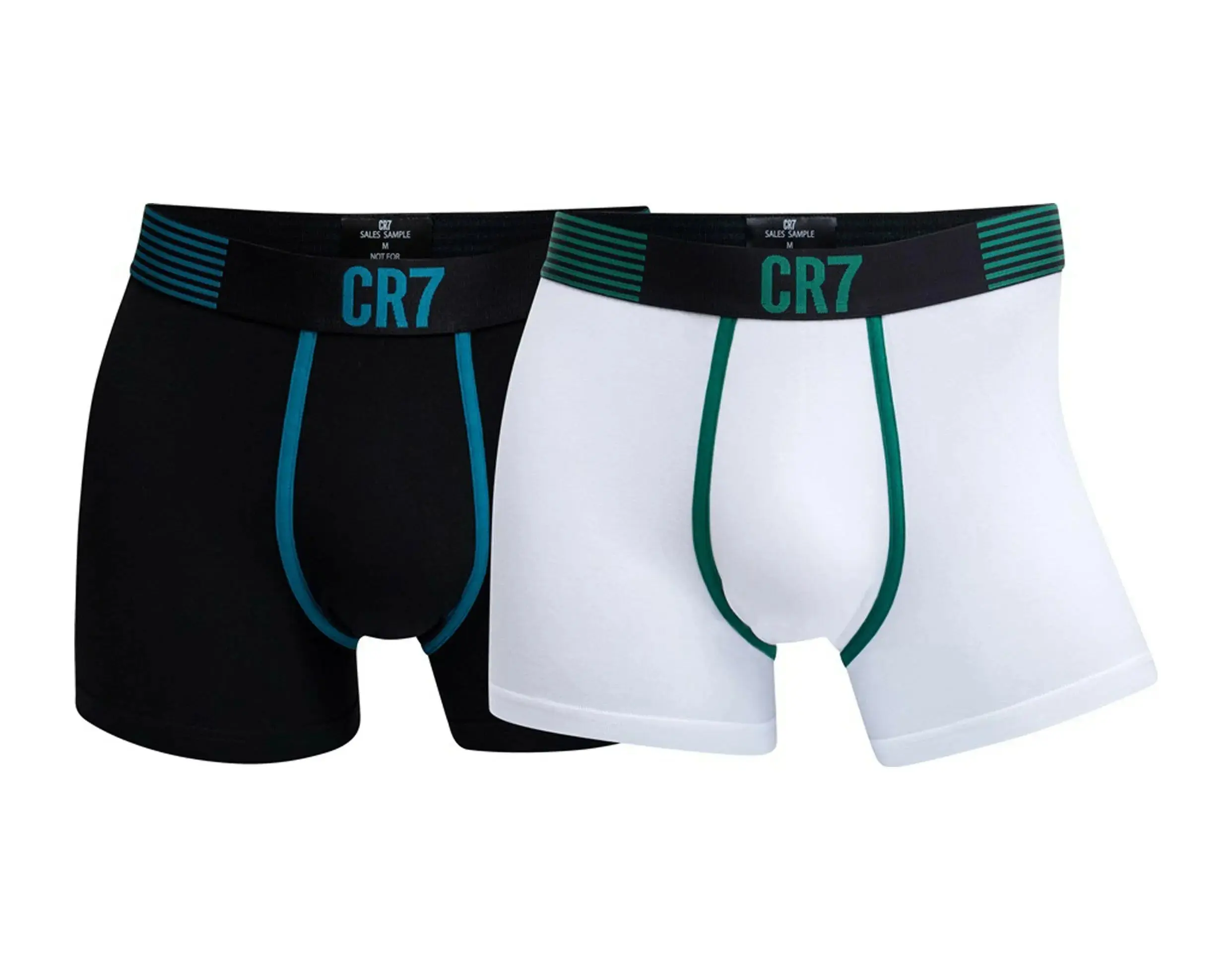 Cristiano Ronaldo CR7 Fashion 2-Pack Trunk Boxer Briefs Underwear in Black