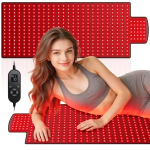 Red Light Therapy Mat, High-Density LEDs Full Body RedLight Therapy, 660nm & 850nm Dual Wavelengths,Foldable Red Light Therapy Blanket with Timer, 40" x16.5", 1370 LEDs Infrared Light Therapy for Full Body PainRelief, Improved Sleep