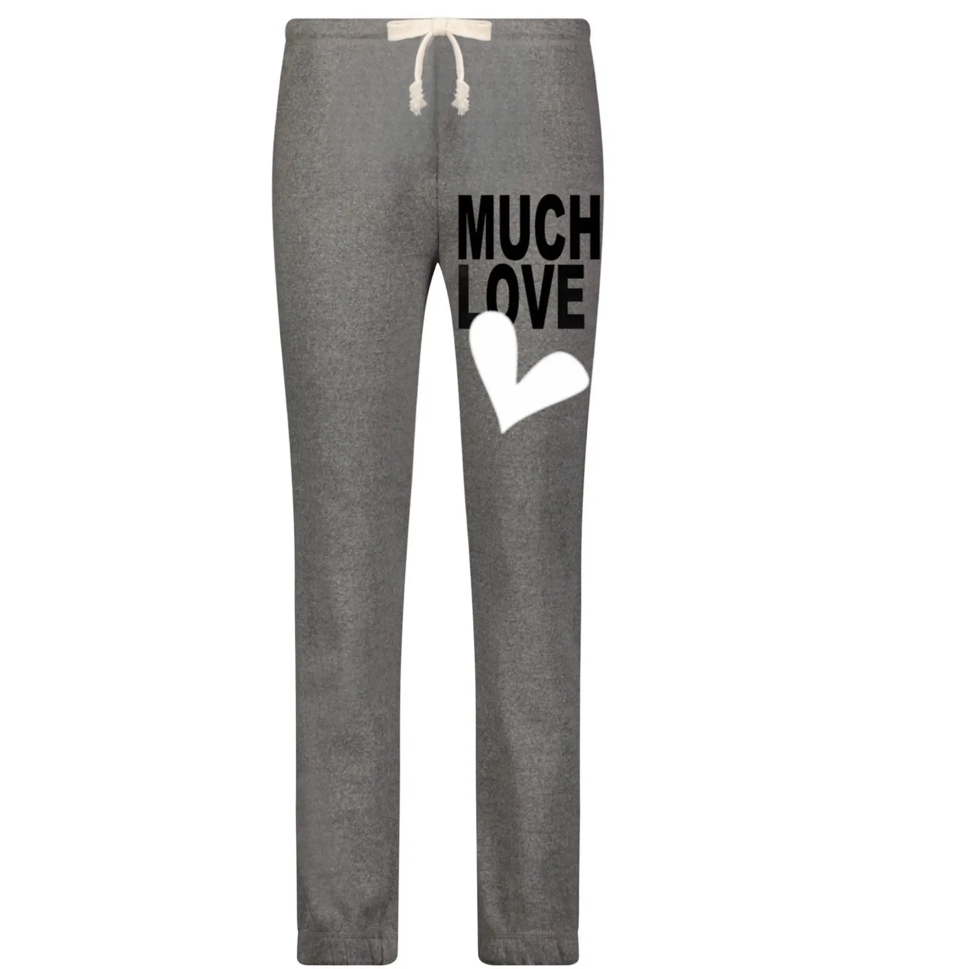 Much Love Heart Grey Sweatpants