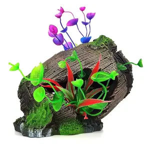 Aquarium Decoration Kit Broken Bucket Fish Tank Ornament Kit Shrimp Cave for Freshwater