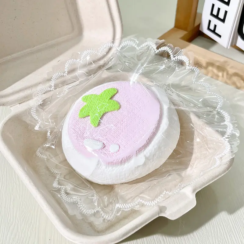 【Buy 3 Get 1 Free】Juicy Persimmon (Oozing Filling) Squishy Toys, Food-Grade Silicone Slow Rising Handmade Non-Toxic Soft Squeeze Sensory Toys with Thick Creamy Slime Texture for Stress Relief