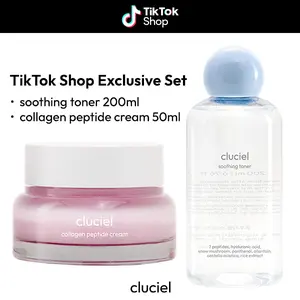 [TikTok Shop Exclusive] cluciel collagen peptide cream 50ml+soothing toner 200ml set