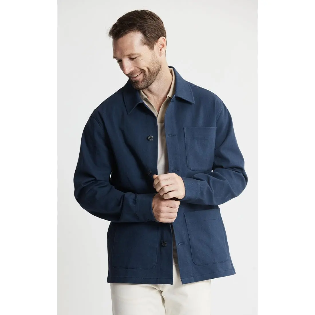 Brushed Bull Denim Chore Coat