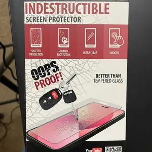 iPhone 13 Screen Protector - Indestructible, Shatter and Scrape Protection, Ultra Clear, Smooth, Better Than Tempered Glass Cellphone Protective Smartphone