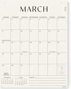 Jotsome Large Wall Calendar 2026-2027, Monthly Wall Calendar From Now to June 2027 17 x 22 inch in Home and Office for Easy Organizing, Gift for the Holidays (Now - Jun 2027, 17" x 22")