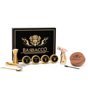 Kélu Bar Bacco Cocktail Smoker Kit with Torch - 4 different Wood Chips - NO Butane