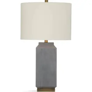 Broad Peak Concrete & Metal Grey Table Lamp