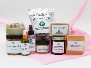 Memorial Day Self-Care Gift Set – 9-Piece Skincare and Haircare Spa Box – Includes Natural Soaps, Scrubs, Hair Moisturizer, Toner, Serum & More – By Ammoya Naturals, Summer’s Virtue & Soap Body Shop Brightening Brightening Shower Products Toiletries Kit