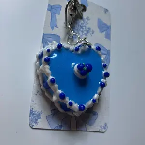 Blueberry Cake Keychain