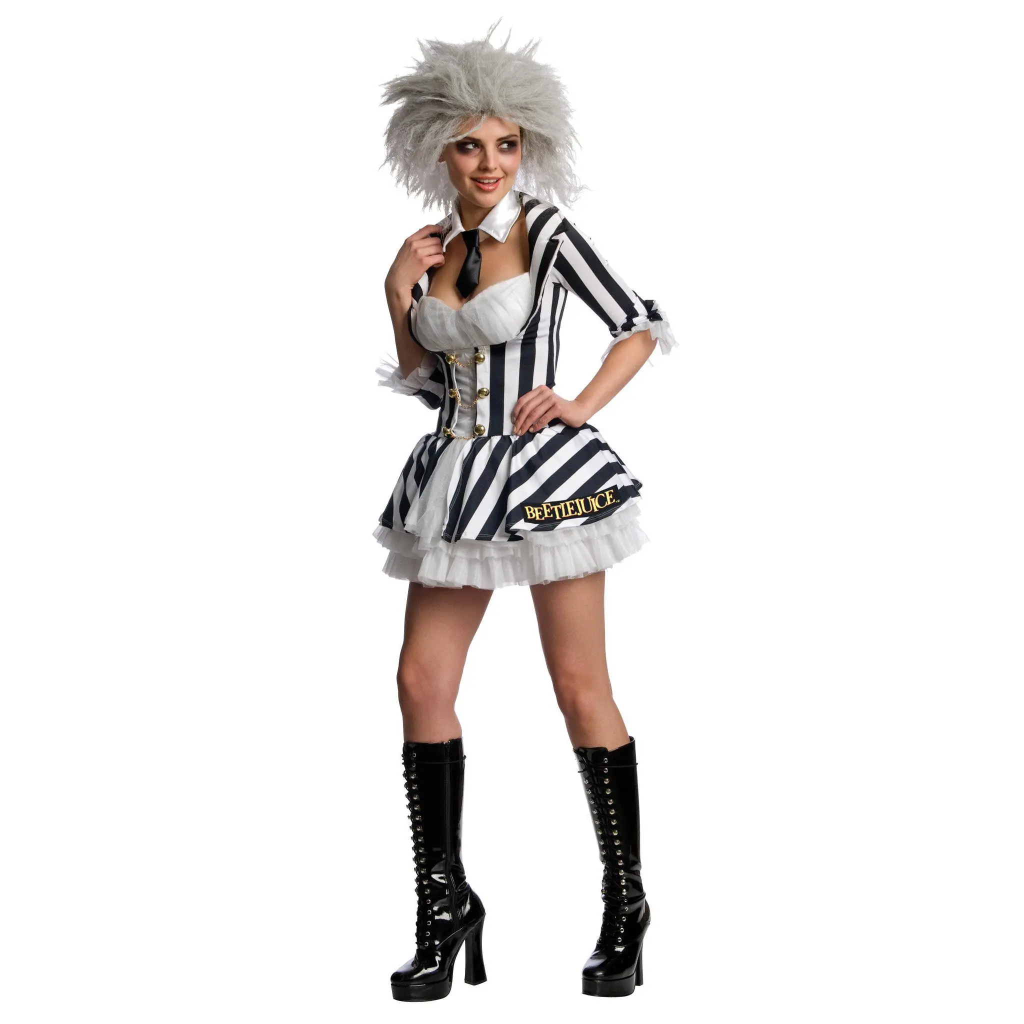 Womens/Teens Beetlejuice Costume