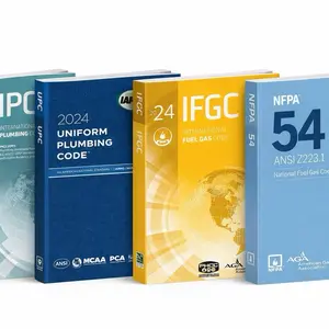 Complete Master/Journeyman Plumber Codebook study kit with UPC, IFGC, IPC, & NFPA 54