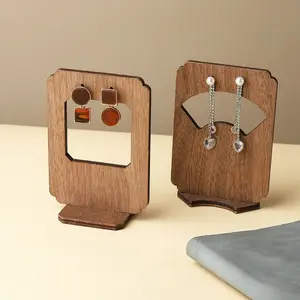 2pcs Jewelry Display Stand, Vintage Oriental Style Earring Holder, Hair Clip Storage Board, Jewellery Showcase Photography Prop