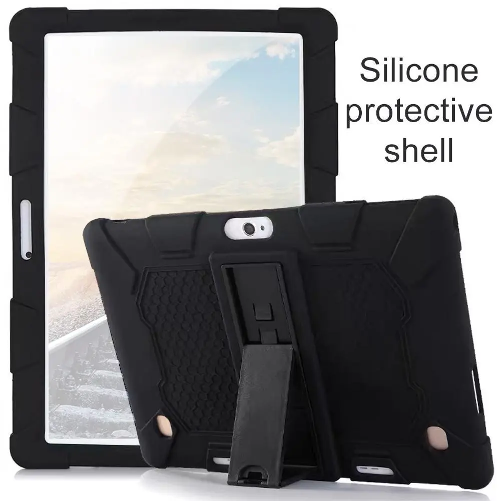 Universal Tablet 10.1 Case Soft Silicone Shockproof Sleeve for Android Tablet PC 10.1 Inch Computer Covers Pink