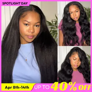 【Blend Natural】UNice Upgrade V Part Glueless Kinky Straight Human Hair Wig with Drawstring No Leave Out Beginner Friendly Easy to Install ##Summervibes#SpolightDay