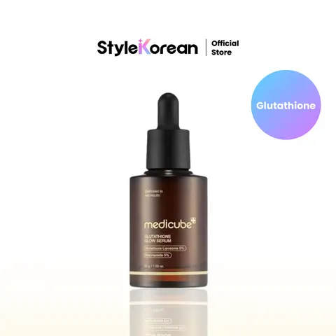 [Official Medicube Partner] AGE-R Glutathione Glow Serum 30g - Antioxidant & Elasticity Care Serum for 24Hr Pure Radiance, Korean Glass Glow Skin, Daily Use for Youthful Skin, Korean Skincare
