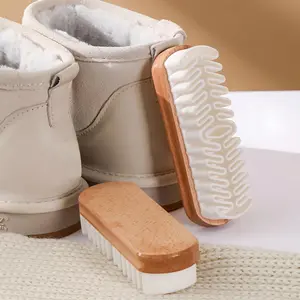 Soft TPR Crepe Suede Shoe Brush & Eraser (Leather Care Kit) – For Cleaning Suede, Nubuck Boots, Shoes & Jackets (Easy Care Tool).