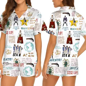 Hamilton Pajamas Set, American Musical Pajamas Set, Broadway Musical Pajamas Set, Rise Up Pajamas, Hamilton Musical , Alexander Hamilton