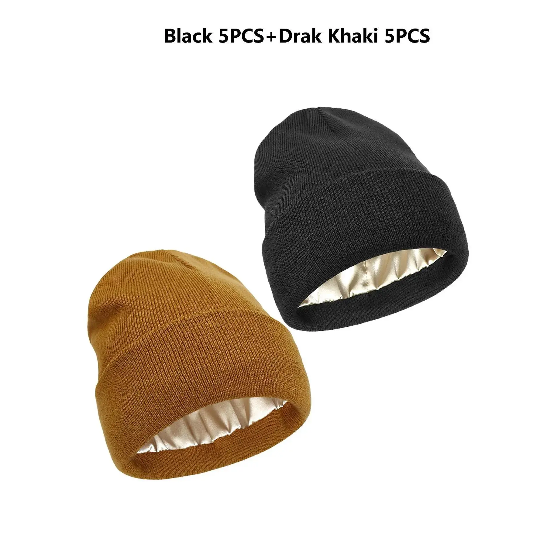 Black*5 pcs+Khaki*5 pcs