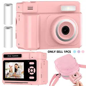 Kids Camera Instant Print, 2.4'' screen Instant Camera for Kids with  games, music, video recording possible & Print Photo Paper, 1080P Video Kids Digital Toy,16X zoom, flashlight, single camera，Christmas Birthday Gifts for Boys Age 3-12 Years Old