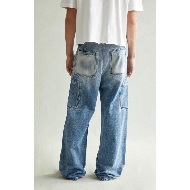 Pacsun Men's Blake Extreme Baggy Jeans Cargo Light Blue Tint