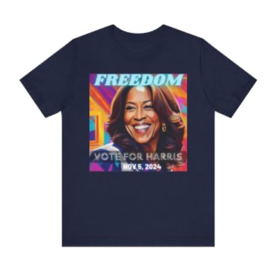 Kamala Harris Freedom Cotton Tee Shirt 2024