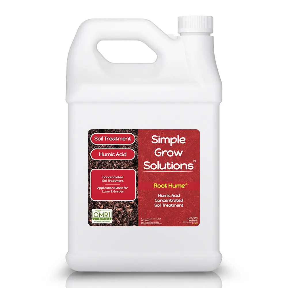 Root Hume - Organic Liquid Humic Soil Amendment - Boost Nutrient Absorption - Lawn & Garden - OMRI Certified - 1 Gallon