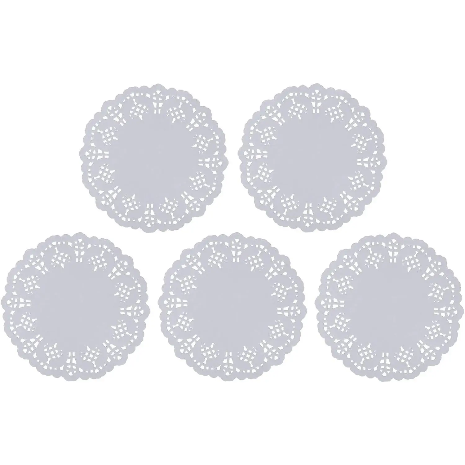 Paper Doilies 100PCS 3.5 Inch White Lace Doilies Paper Round Decorative Disposable Paper Placemats Bulk for Party Craft Wedding Birthday Tableware Decorations