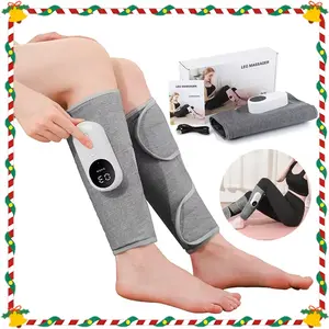 New Model Leg Massager Calf Muscle Device for Meridian Dredging Varicose Veins Electric Heated Kneading with Foot Massage Function Starry Gray 1 Pcs Air Pressure Kneading Rechargeable No Wire Restraints 3 Levels Hot Compress, Relaxation Aid