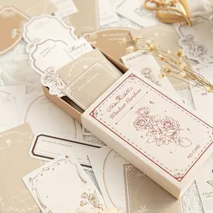 Vintage Label Matchbox Stickers for DIY Journal Scrapbooking, Collage Decoration, Journal Planning, Perfect for Creative Projects