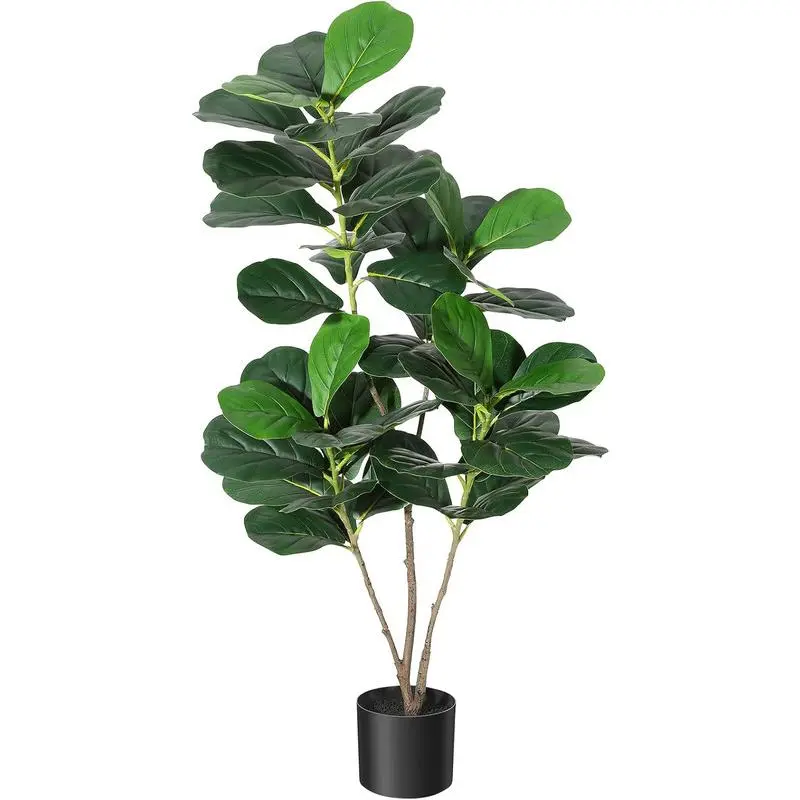 Artificial plants artificial palm trees 120cm artificial plants large artificial plant for office decoration including decorative light string artificial artificial tree weeping fig for outdoor indoor