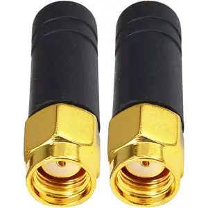 FPV Small WiFi Antenna 2.4GHz  Mini WiFi Antenna  Omni Thumb Antenna mmdvm Network Router RP SMA Male TX RX Mini RHCP Racing Drone Antenna for Multicopter  Up Camera Pack of 2