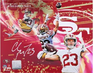 Christian McCaffrey San Francisco 49ers Autographed 8" x 10" Collage Photograph - Fanatics Authentic Certified
