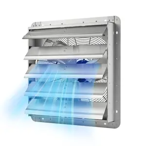 VEVOR 36 inch Shutter Exhaust Fan, Wall Mounted Attic Vent Fan with 11000 CFM Airflow, AC Motor, Heavy - duty Steel Construction, Low Noise for Shed, Garage, Greenhouse Ventilation Cooling, SilverVEVOR Super Brand Day