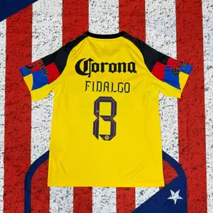 2526 Home Yellow Short Sleeve Jersey Football  Soccer Jerseys Liga Mx