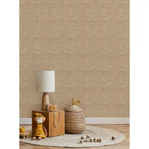Rattan Weave Look Peel and Stick Wallpaper
