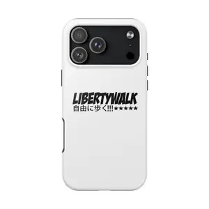 LIBERTYWALK White Protective Phone Case | Tough Phone Case
