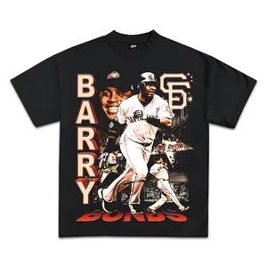 Barry Bonds Graphic T-Shirt, Crewneck Cotton Made In USA