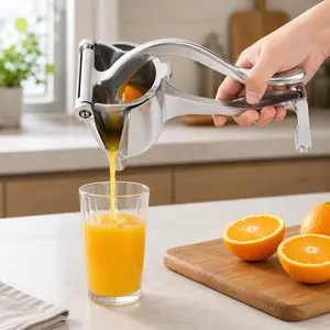 Hand Juicer Squeezer - Portable Multifunctional Manual Fruit Juicer Quiet Operation Easy Cleaning Detachable Head Press Sturdy Food Grade Juicermachine Kitchen Gadget Utensils